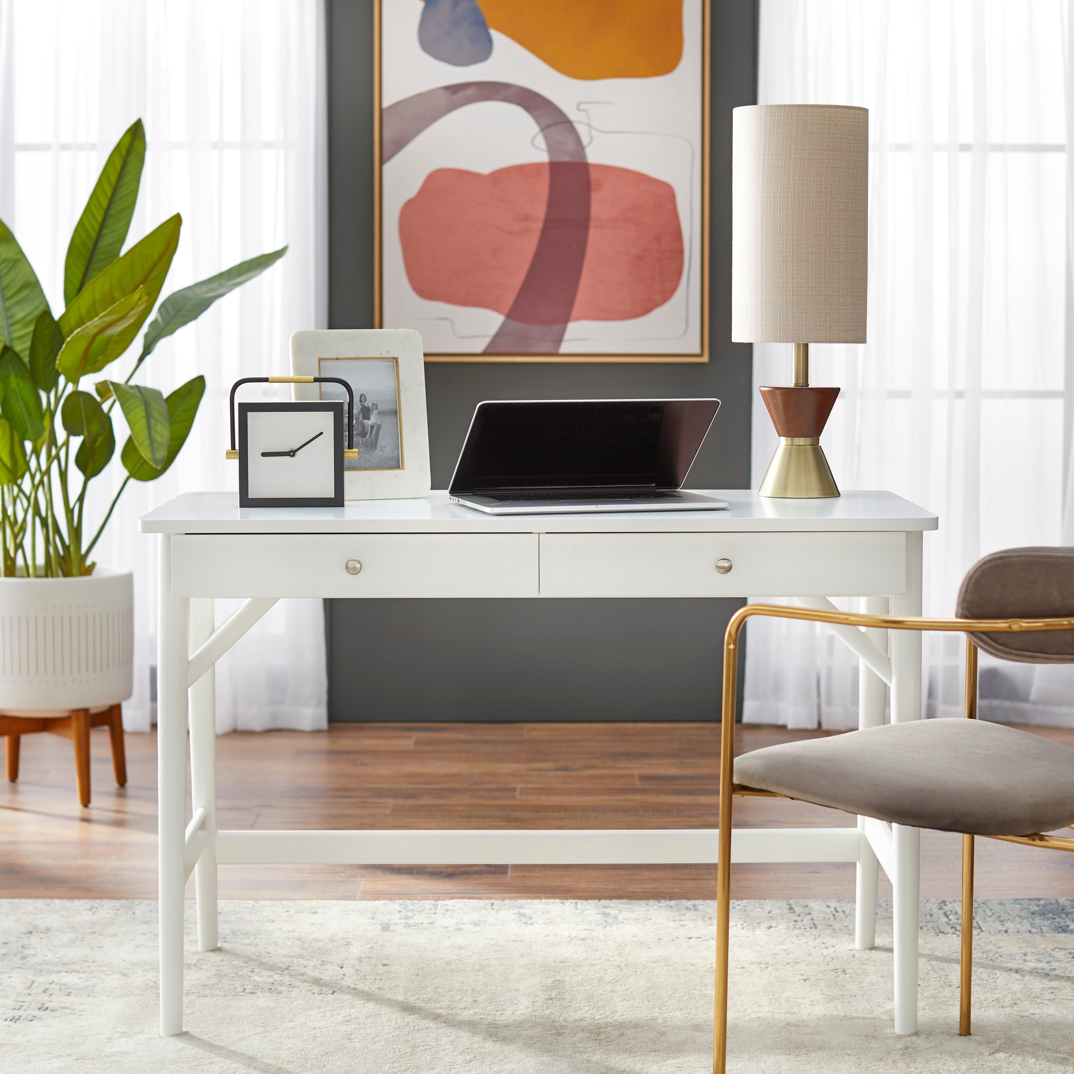 Simple Living Vera Mid Century Desk