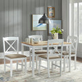 Simple Living White 5 Piece Crossback Dining Set