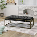 Simple Padded Bench Leisure Bench With Metal Frame Indoor Bench Piano Bench Ottoman End Of Bed Bench