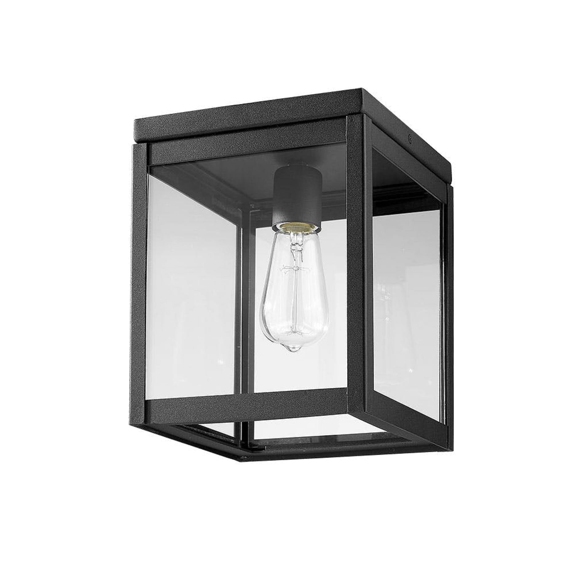 Simple Square Ceiling Outdoor In Black