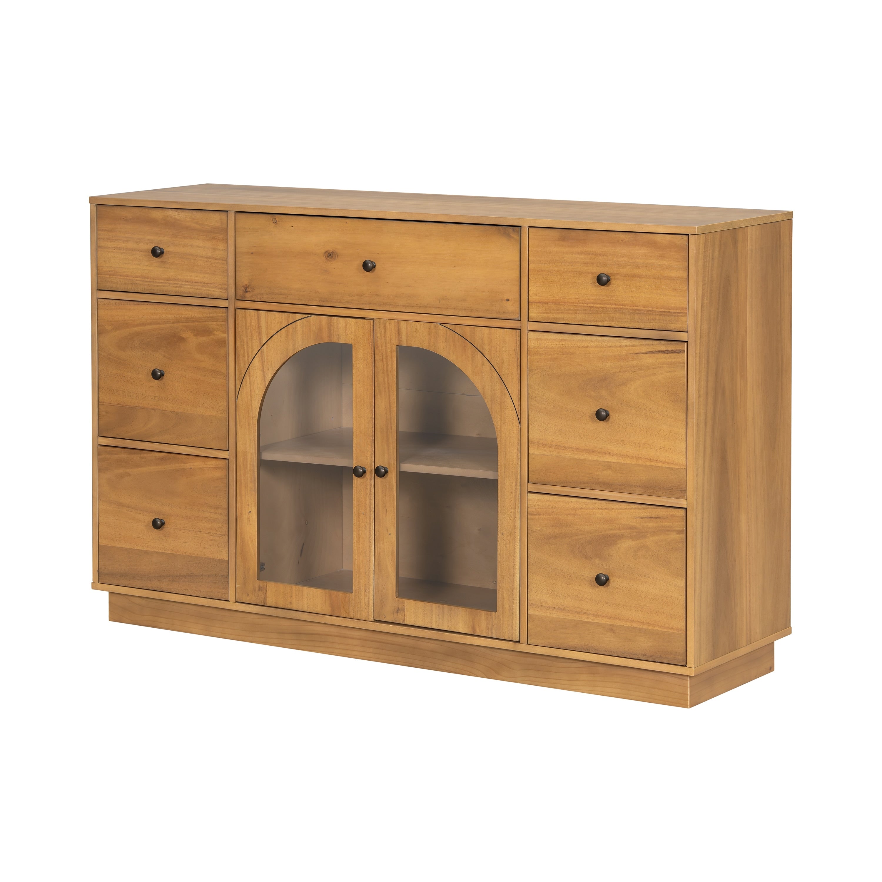 Simple Storage Cabinet Natural Base Cabinet With Drawers Accent Cabinet Display Cabinet Hallway Cabinet