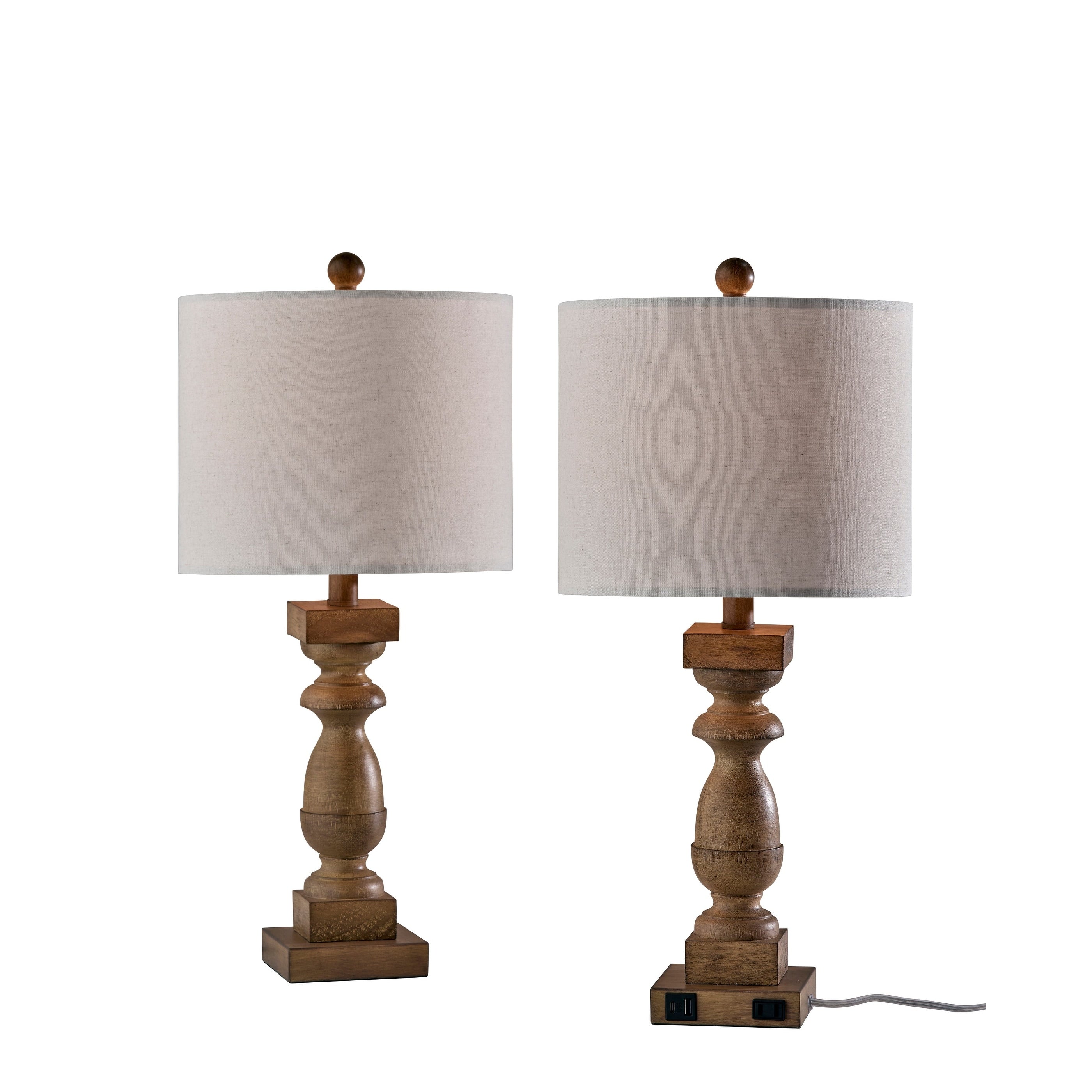 Simplee Adesso Jolene 2 Pc Table Lamp Pack