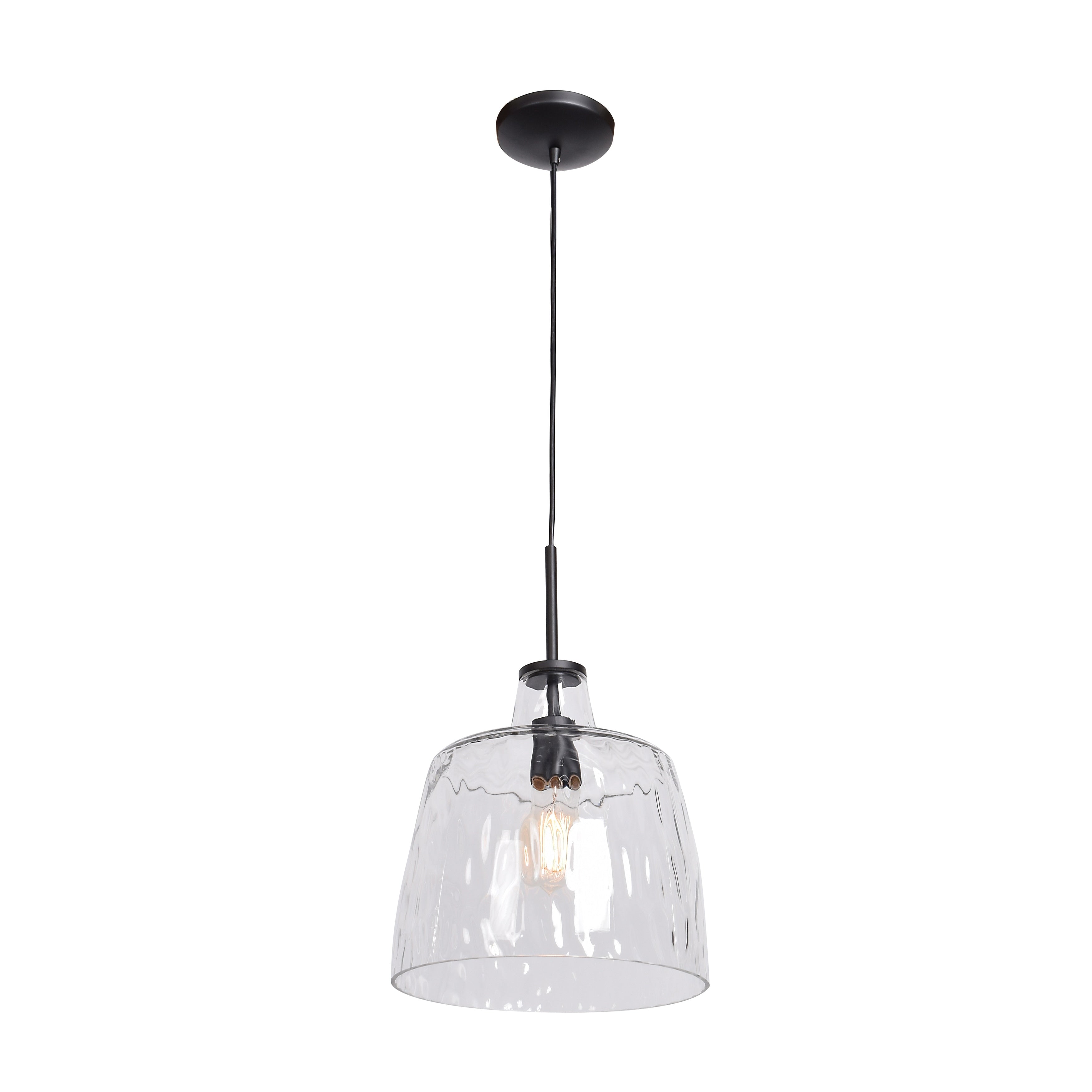 Simplicite 1 Light Black Dome Pendant