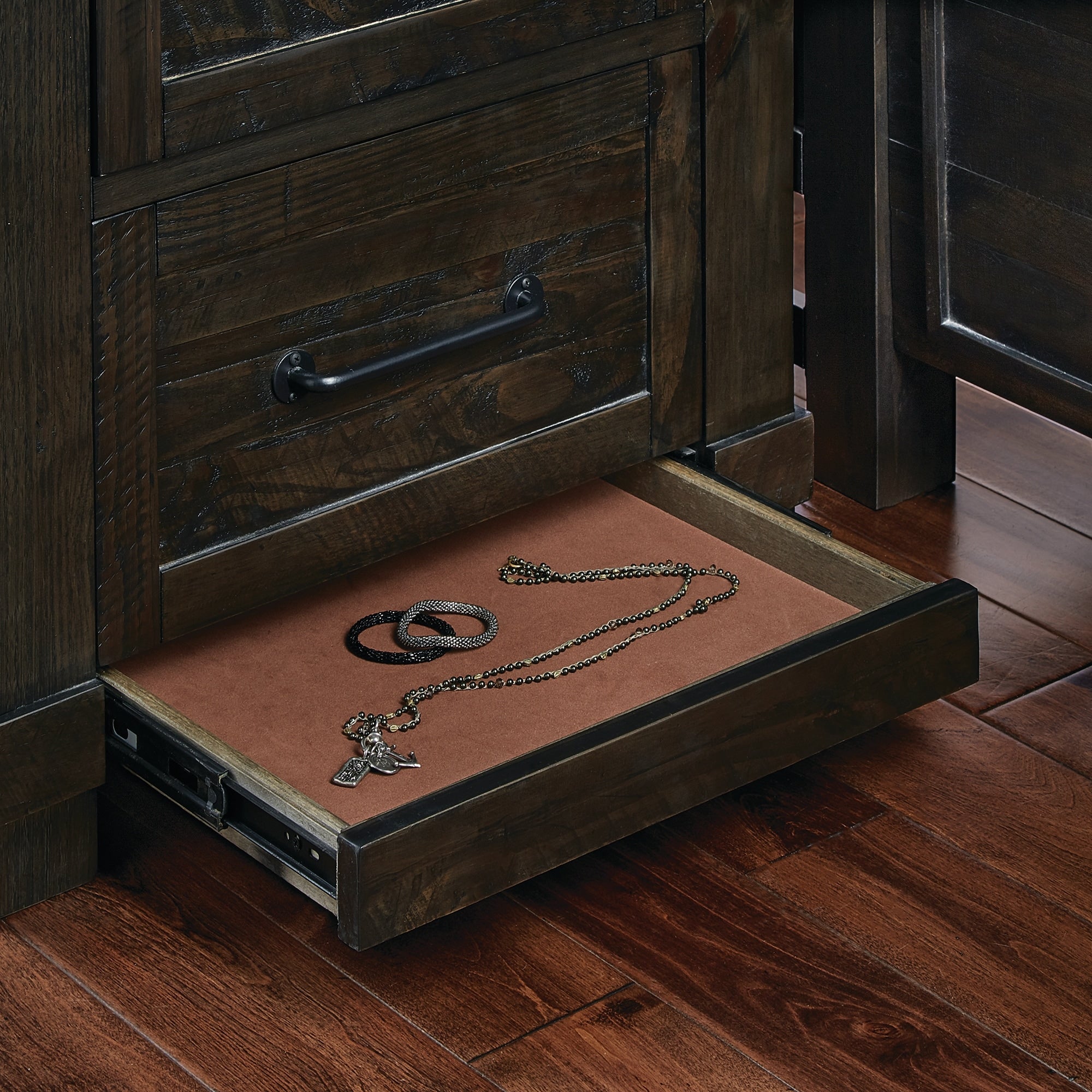 Simply Solid Sharla Solid Wood 2 Drawer Nightstand