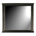 Simply Solid Sharla Solid Wood Rectangle Mirror Charcoal