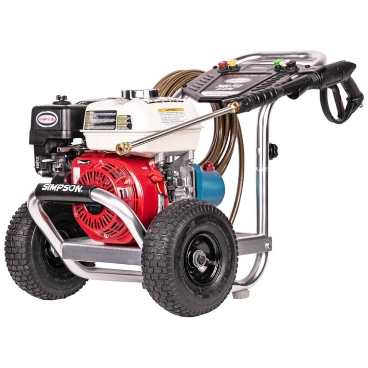 Simpson 60735 3400 Psi 2.5 Gpm Gas Powered Cold Water Pressure Washer