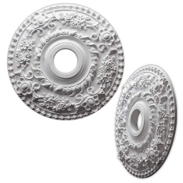 Single Floral Wreath 18 Inch Ceiling Medallion