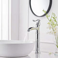 Single Handle Chrome Bathroom Sink Faucet