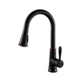Single Handle High Arc Kitchen Faucet Ceramic Disk Cartridge Overall Height Of 14.7 Inch Oil Rubbed Bronze