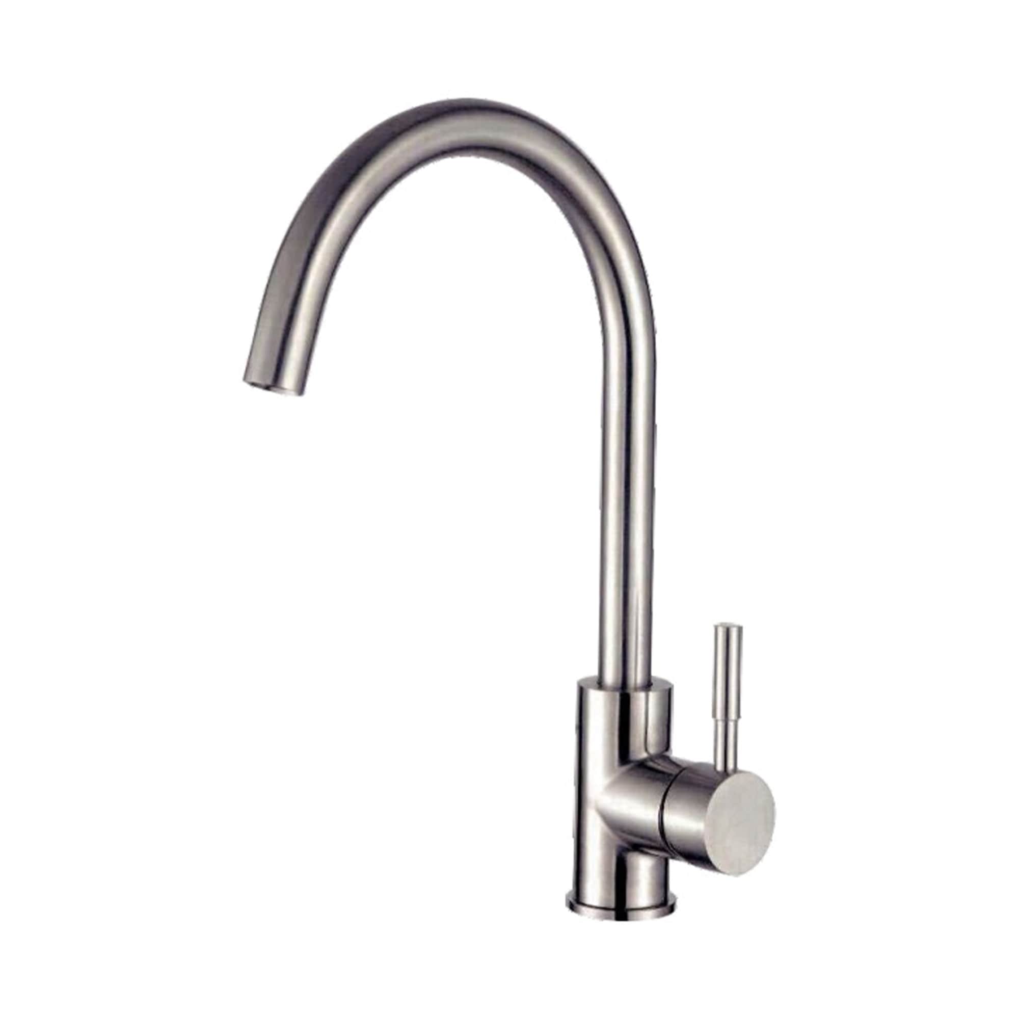 Single Handle Kitchen Faucet In Brushed Nickel Finish