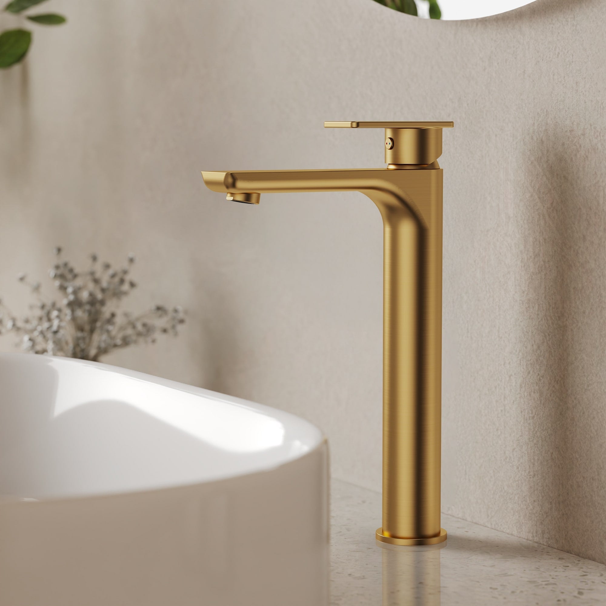 Single Hole Vessel Bathroom Faucet Single Handle Bathroom Sink Faucet With Drain Assembly