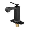 Single Handle Sink Faucet Matte Black Finish Faucet Kitchen Sink Kitchen Water Faucets With Push Button Drain