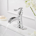 Single Hole Bathroom Faucet In Chrome Finish