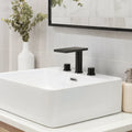 8 Inch Widespread Bathroom Faucet Solid Brass Dual Handle Waterfall Bathroom Sink Faucet With Pop Up Drain