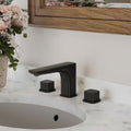 Widespread Bathroom Faucet 3 Hole 2 Handle Bathroom Sink Faucet With Drain Assembly