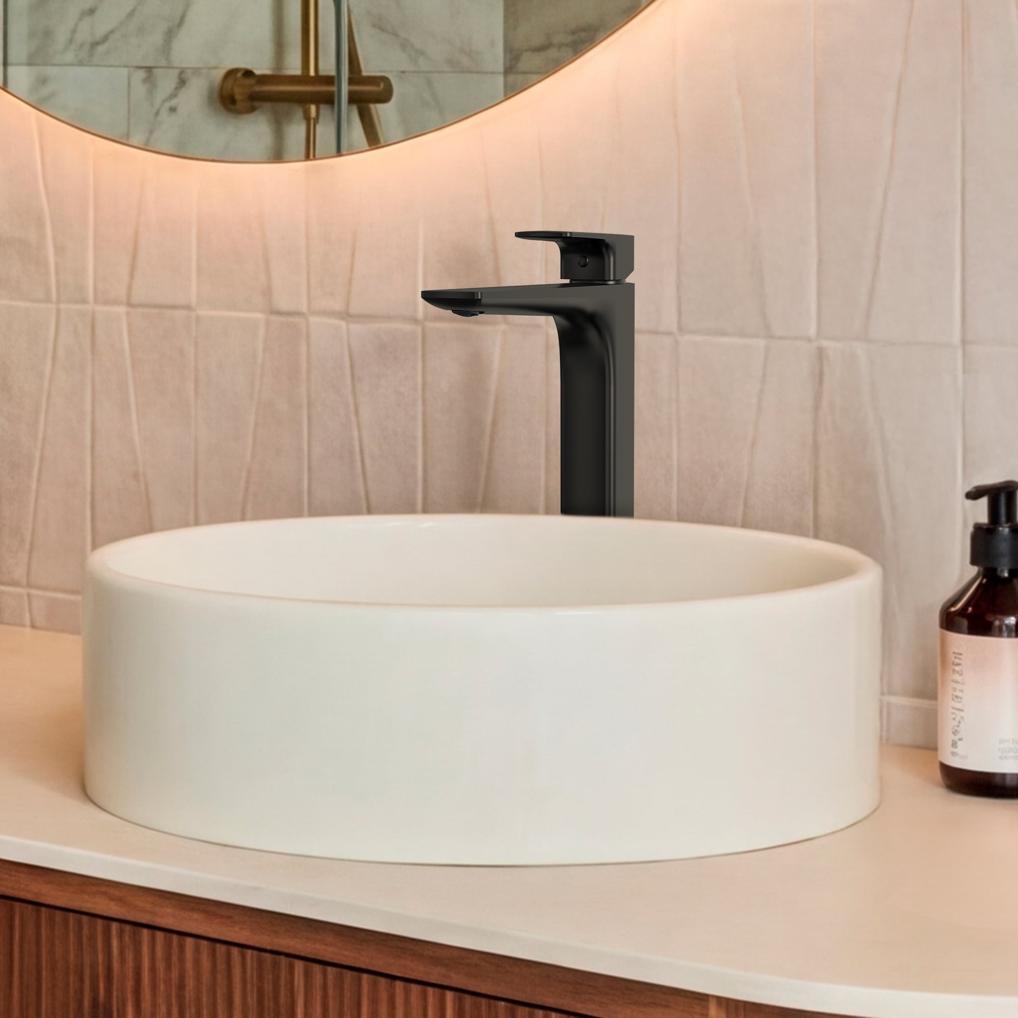 Vessel Bathroom Sink Faucet Tall High Spout Bathroom Faucet With Drain Assembly
