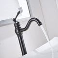 Single Hole Lever Vessel Sink Bathroom Faucet With Drain Assembly