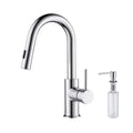 Single Hole Pull Down Kitchen Faucet With Sprayer And Magnetic Docking
