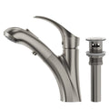 Single Handle Single Hole Pull Out Basin Bathroom Faucet With Pop Up Drain