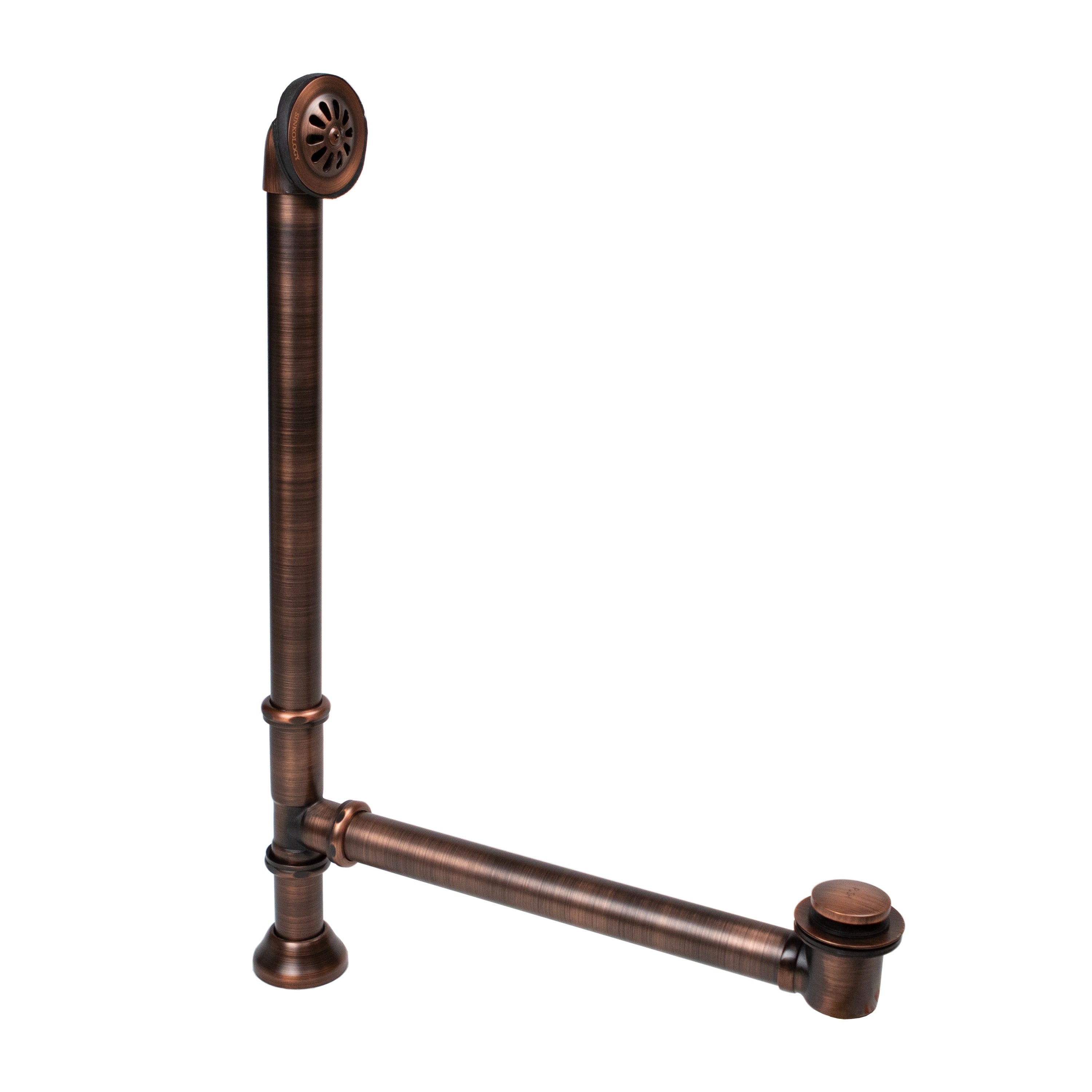 Sinksense 1.5 In. Pop Up Bathtub Drain And Overflow Kit In Antique Copper N A