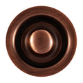 Sinkology Kitchen Sink 3.5 Antique Copper Ise Disposal Flange Drain Solid Brass With Stopper Brown