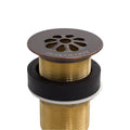 Sinkology Aged Copper Bathroom Grid Drain No Overflow