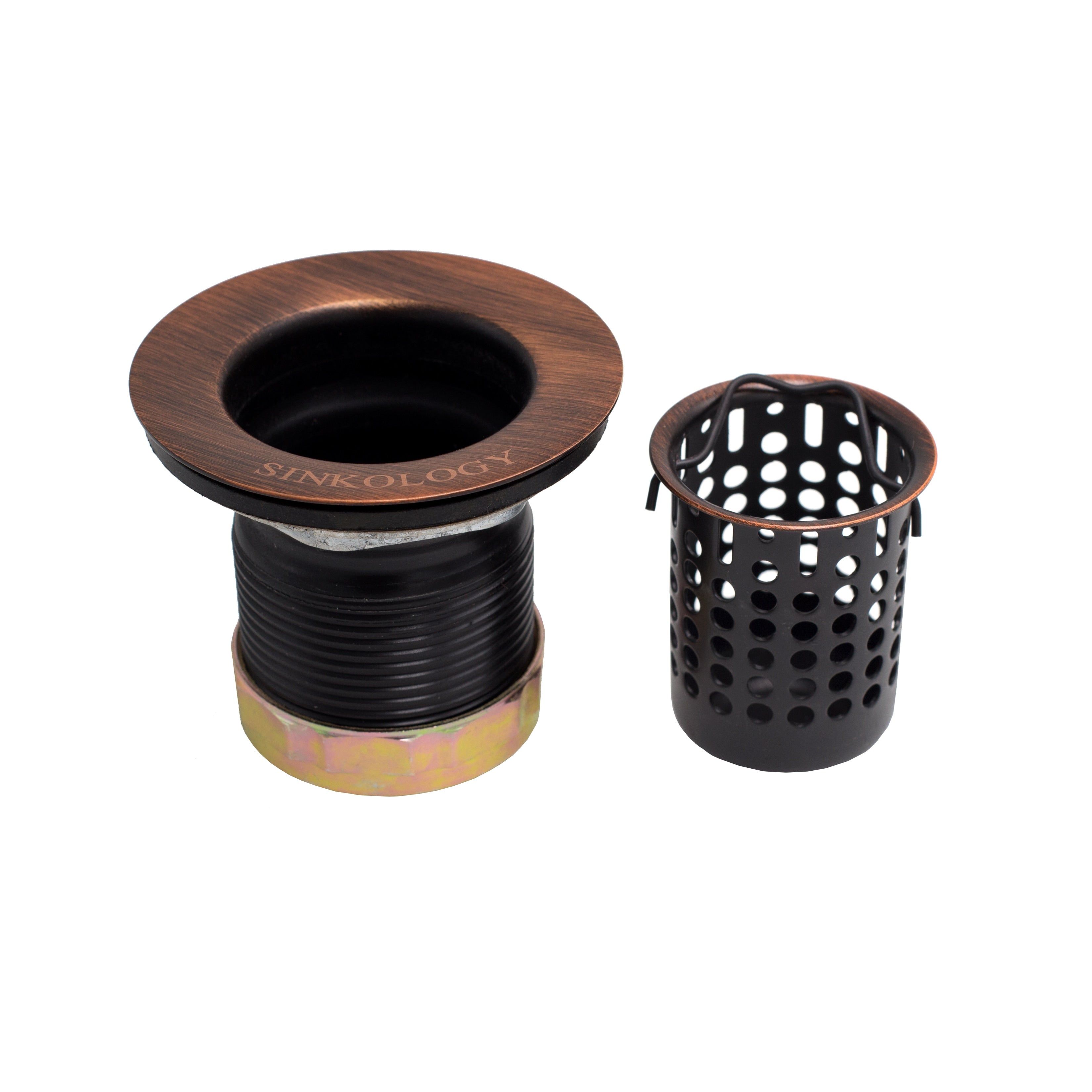 Sinkology Antique Bar Jr. Strainer Drain With Basket