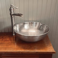 Sinkology Bohr 14 Handcrafted Hammered Nickel Vessel Sink