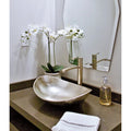 Sinkology Hobbes 19 Hand Crafted Hammered Nickel Vessel Sink Silver