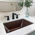 Sinkology Hawking 20 Dual Mount Handmade Pure Aged Copper Sink