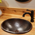 Sinkology Schrodinger 17 Dual Mount Handmade Bath Sink In Aged Copper