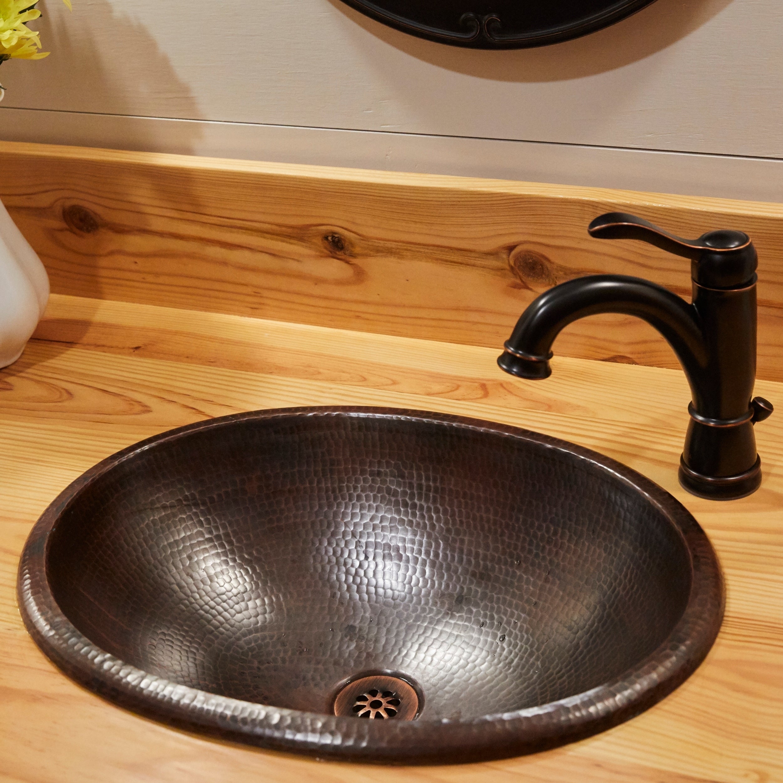 Sinkology Schrodinger 17 Dual Mount Handmade Bath Sink In Aged Copper