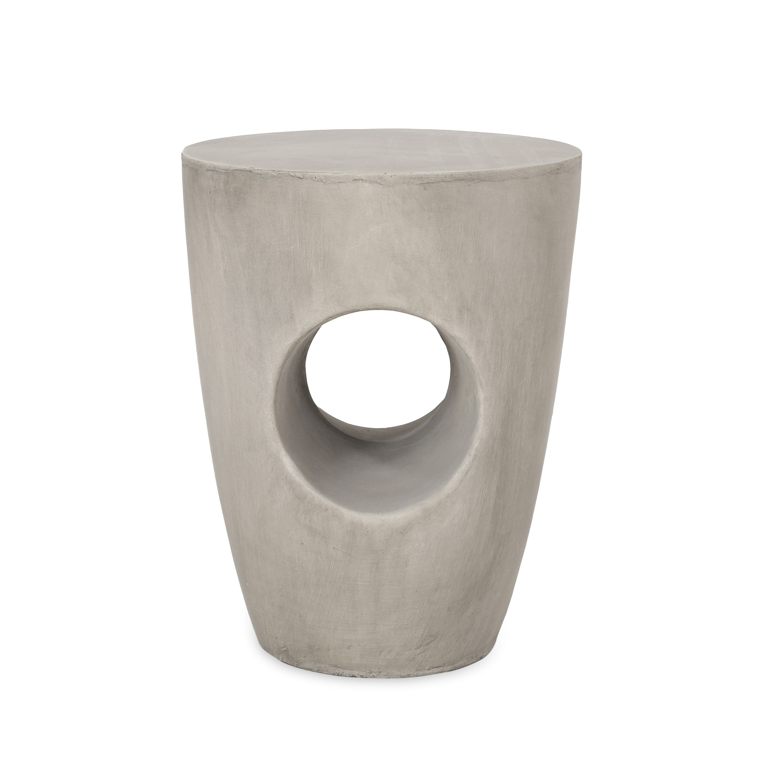 Sirius Indoor Contemporary Lightweight Concrete Accent Side Table By Christopher Knight Home 14.50 W X 14.50 D X 18.50 H