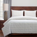 Siscovers Cottage Pewter Farmhouse Stripe Duvet And Shams
