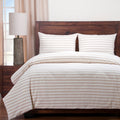 Siscovers Cotton Blend Farmhouse Stripe Duvet And Shams Set