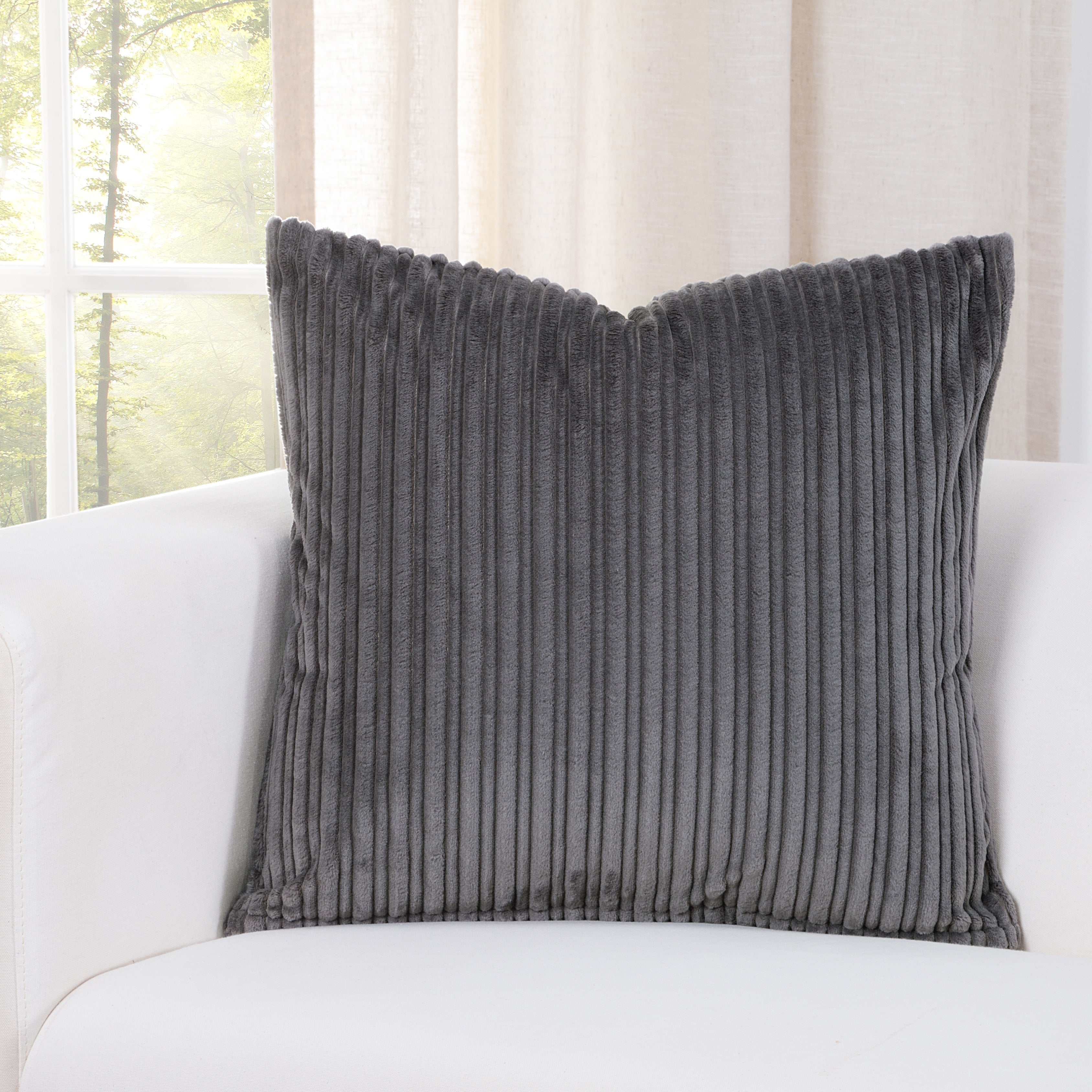 Siscovers Downy Storm Grey Accent Throw Pillows