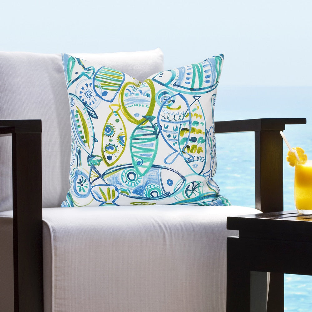 Siscovers Guppy Indoor Outdoor Tropical Throw Pillow