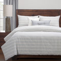 Siscovers Luxury Cottage Pewter Cotton Blend Farmhouse Down Alt Duvet Set