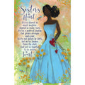 Sisters In Heart Whispers Of The Heart 6 X9 Wood Plaque With Hanger And Easel