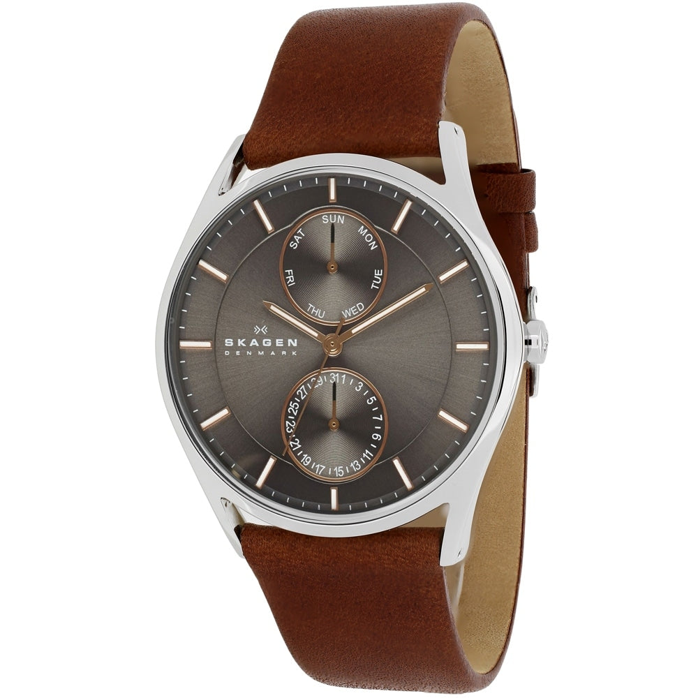 Skagen Mens Skw6086 Holst Stainless Steel Dark Brown Watch