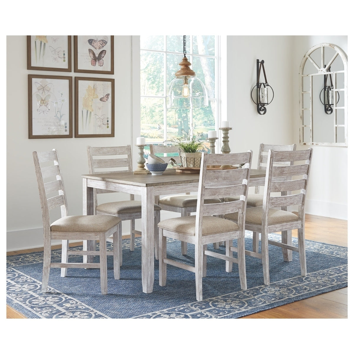 The Gray Barn Dunbeg Bay 7 Piece Dining Room Table Set