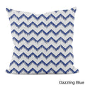 Sketched Zig Zag 18X18 Inch Decorative Pillow