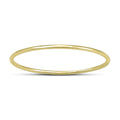 Skinny Thin Domed Stackable 14K Yellow Gold Band .75 Mm