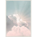 Sky God Rays Christian Art By Kathrin Pienaar Framed Canvas Wall Art Print