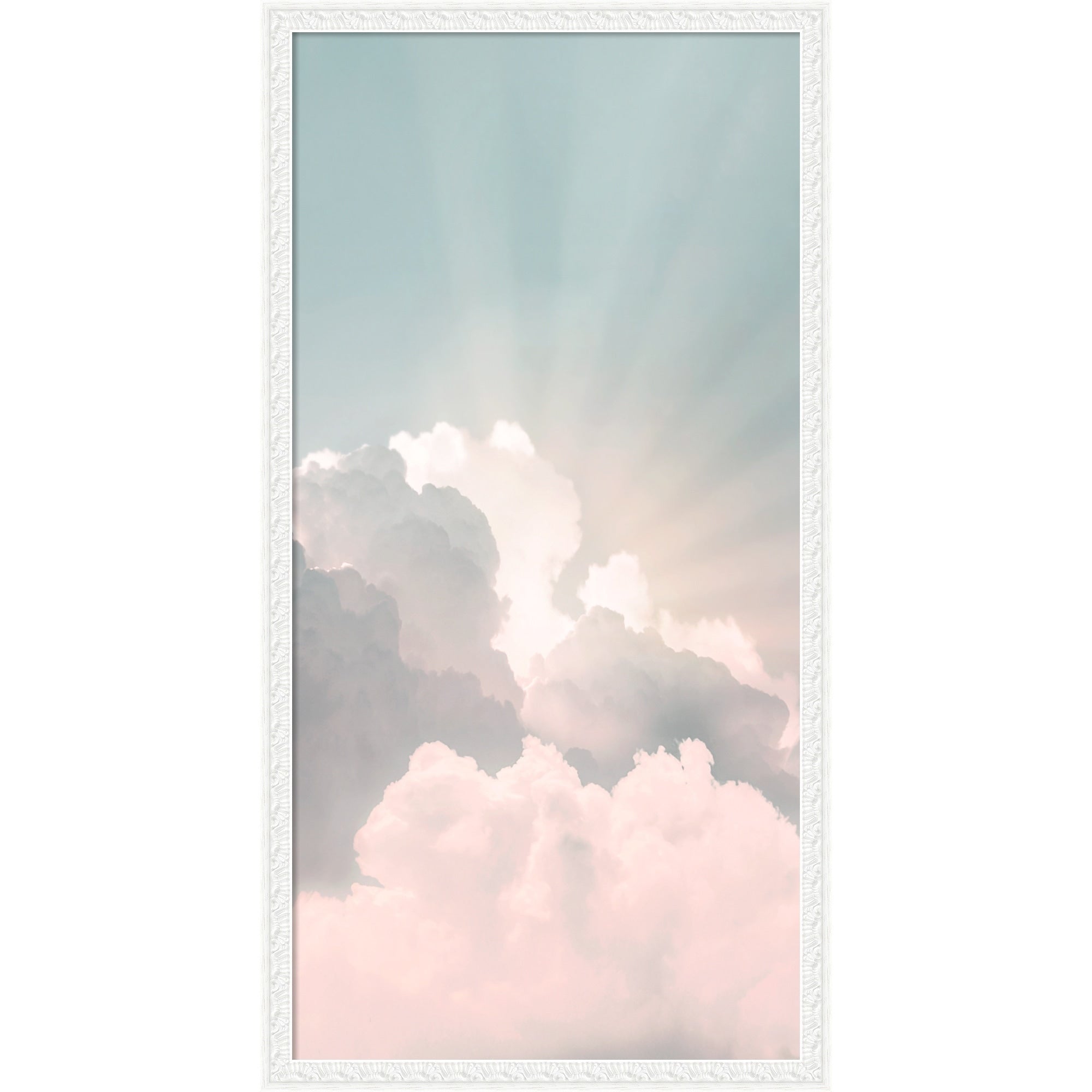 Sky God Rays Christian Art By Kathrin Pienaar Wood Framed Wall Art Print
