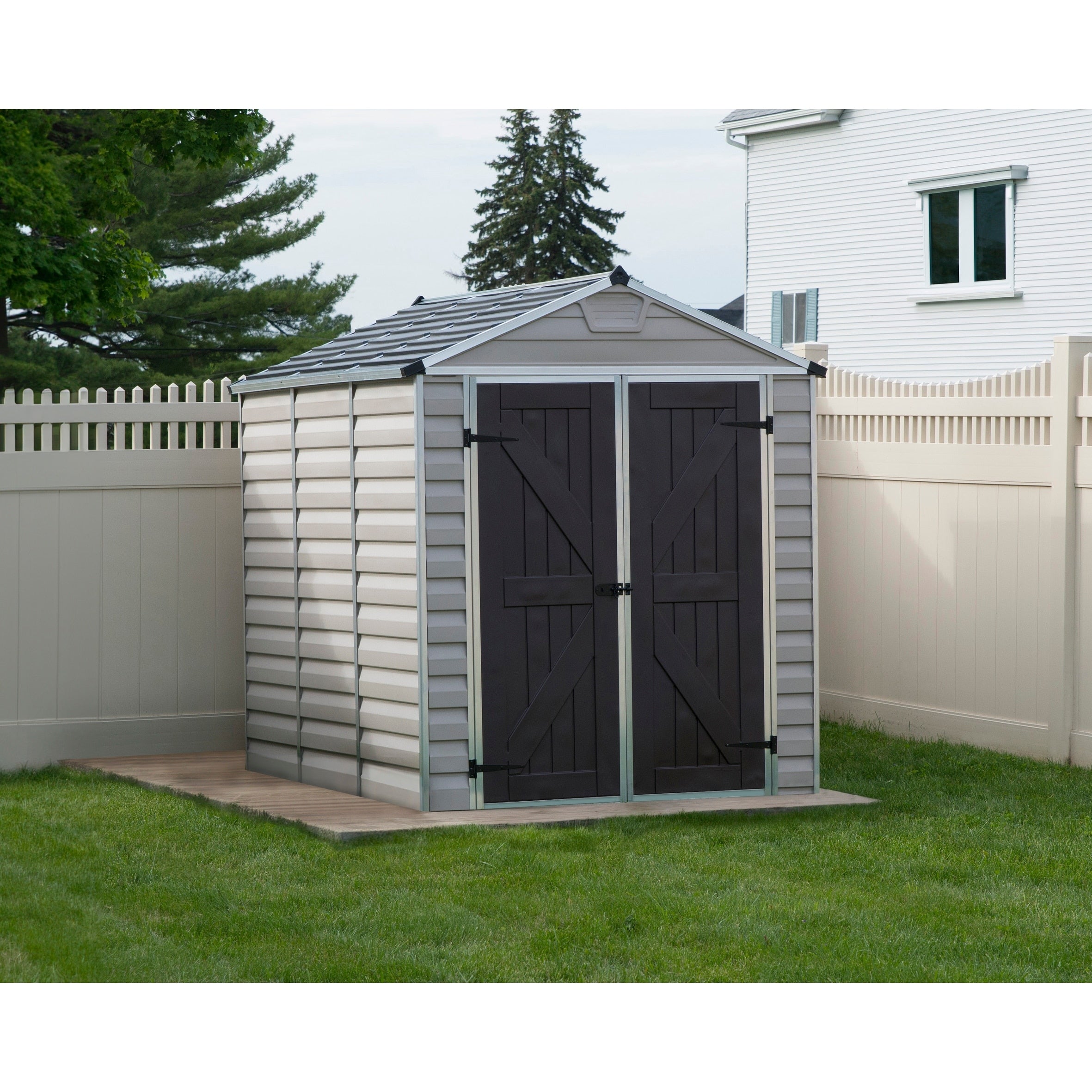 Palram Skylight Tan 6Ft. X 8Ft. Shed