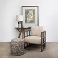 Mercana Skylar I Off White Fabric Ash Wood Chair