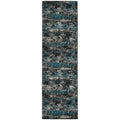 Skyline Abstract Black White Ombre Area Rug