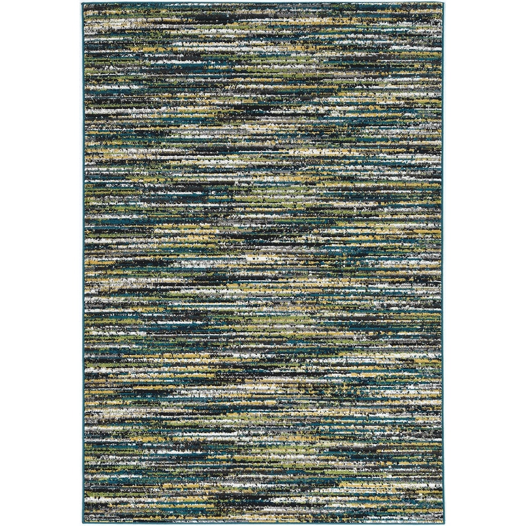 Skyline Abstract Mid Century Blend Area Rug