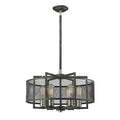 Slatington 22 Inch Wide 6 Light Chandelier In Brushed Nickel